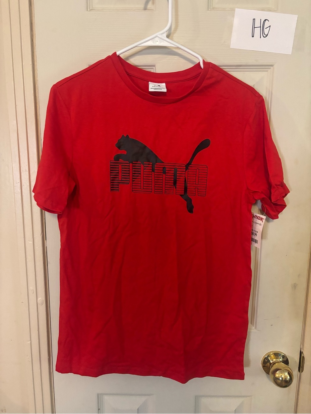 Puma Red Tee with Black Logo